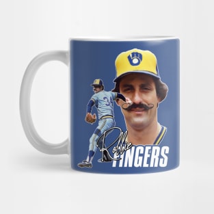 Retro Rollie Fingers Handlebar Crew Tribute Mug